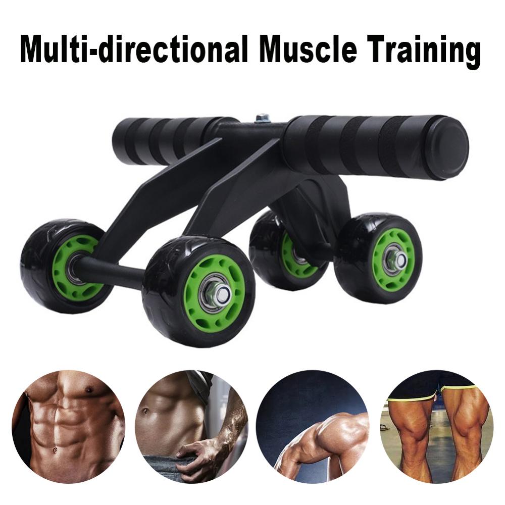 Four-Wheeled Abdominal Roller Home Exercise Fitness Equipment