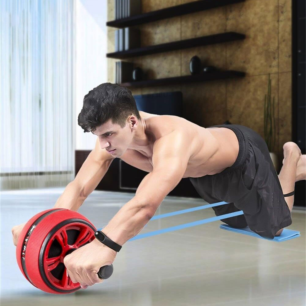 Silent TPR Abdominal Wheel Roller Core Trainer Home Fitness