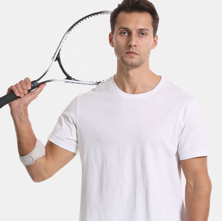 Sports Elbow Protector Adjustable Shock Absorbing Support for Tennis Badminton