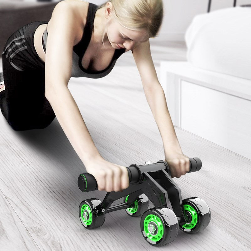 Four-Wheeled Abdominal Roller Home Exercise Fitness Equipment
