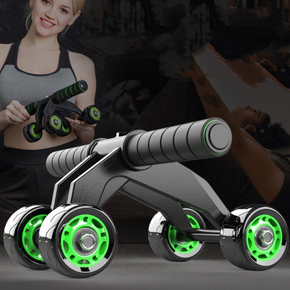 Four-Wheeled Abdominal Roller Home Exercise Fitness Equipment