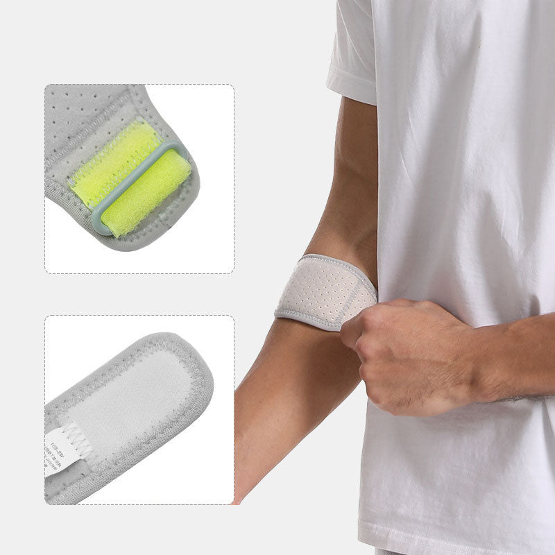 Sports Elbow Protector Adjustable Shock Absorbing Support for Tennis Badminton