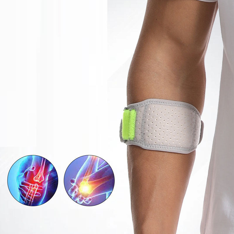 Sports Elbow Protector Adjustable Shock Absorbing Support for Tennis Badminton