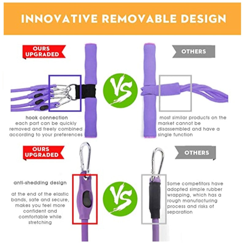 Multifunction Fitness Pedal Exerciser with Elastic Resistance Rope